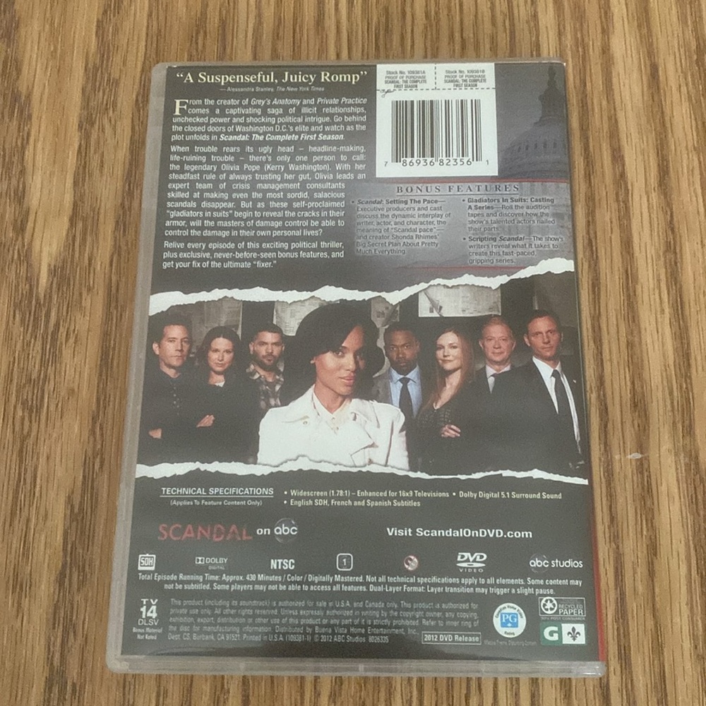 SCANDEL - Complete First Season - Picture 2 of 4